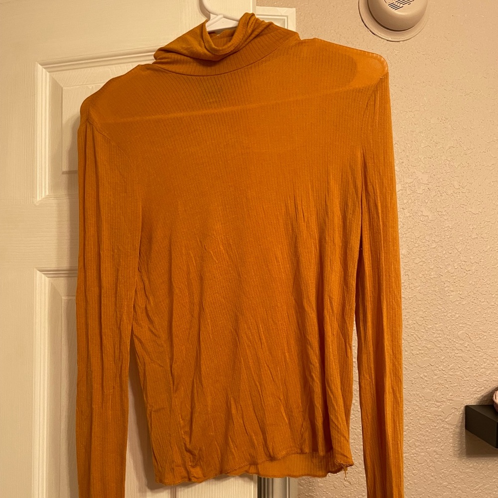 Urban Outfitters sunset orange turtle neck top size M